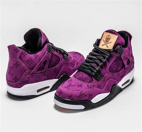 louis vuitton jordan 4 purple|air jordan louis vuitton sneaker.